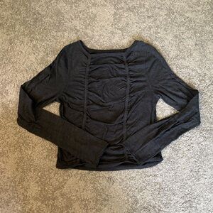 Free People Rutched Long Sleeve